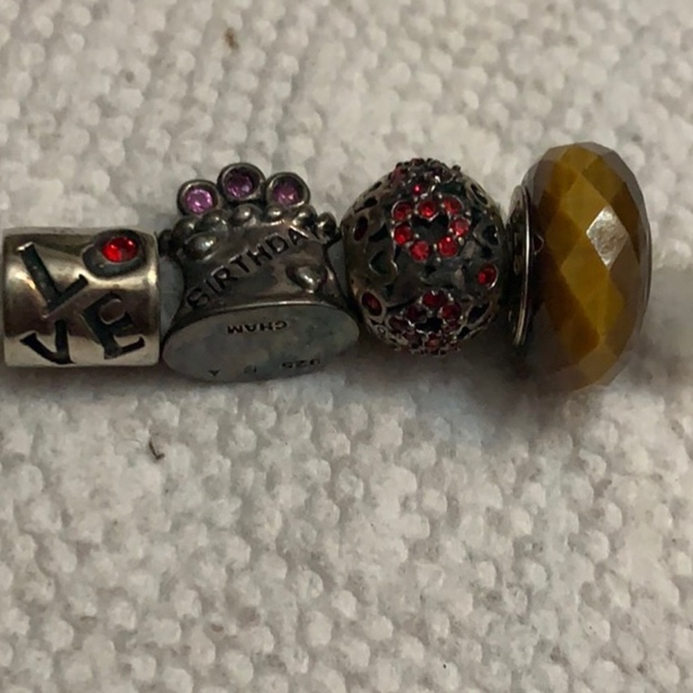 Chamilia Bead Bundle Sterling Bundle of 4 Beads